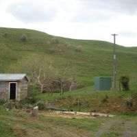 Old and new pump shed